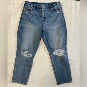 American Eagle Outfitters Blue Distressed Jeans